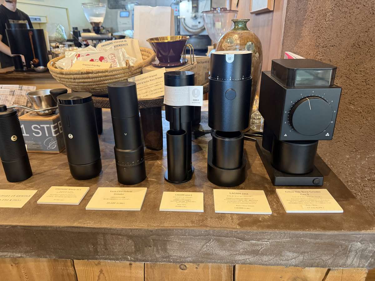 グラインダー販売コーナー