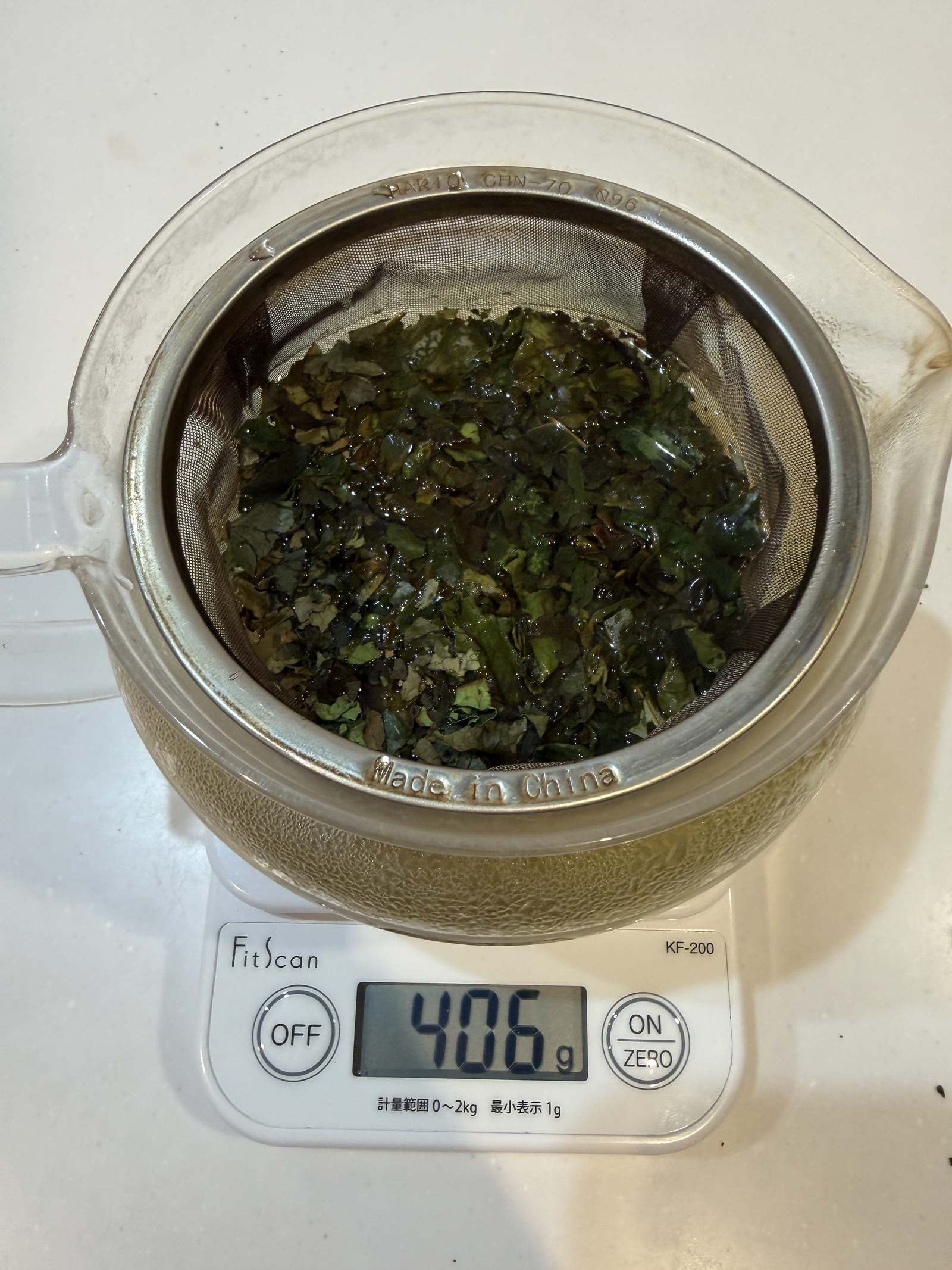 お湯400mlを注いだ様子